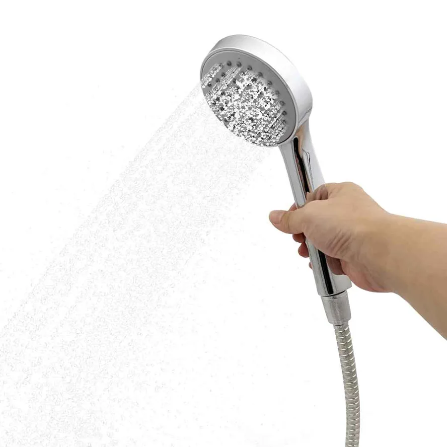 Douche solaire extérieure Noir 217 cm PVC et Aluminium - 8