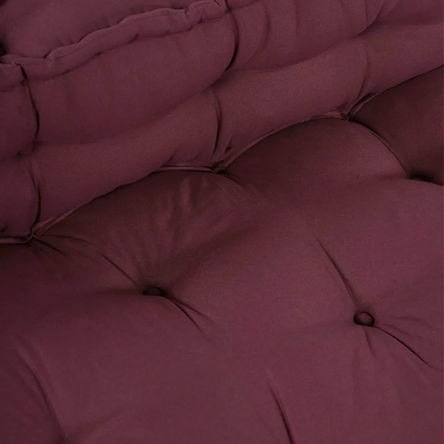 Coussin de canapé sur palette 2 pcs Marron 120 x 80 x 38 cm - 7