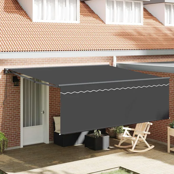 Auvent Rétractable Anthracite 400 × 300 cm