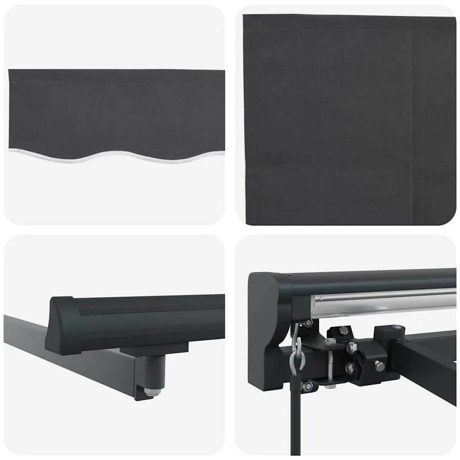 Auvent Rétractable Anthracite 400 × 300 cm - 10