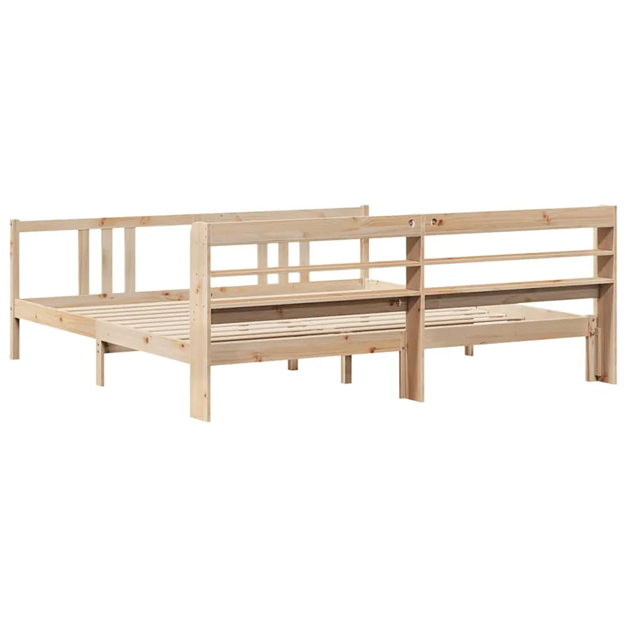 Cadre de lit avec tête de lit sans matelas 180x200 cm - 8