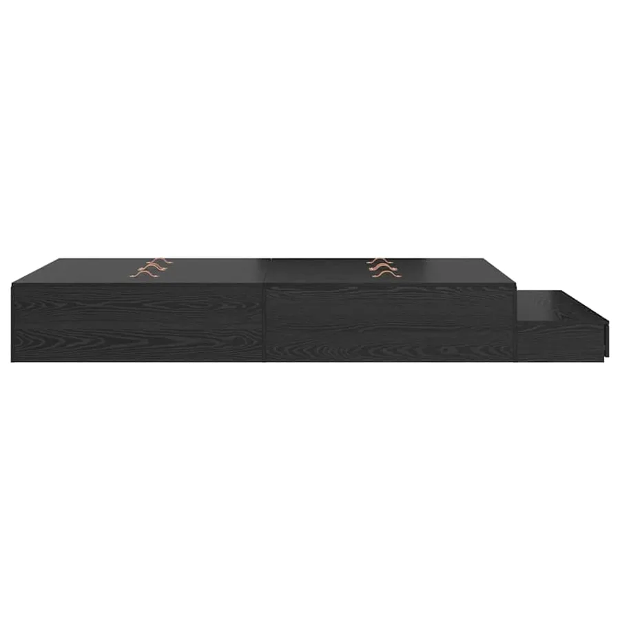 Cadre de lit avec rangement Chêne noir 120 cm Bois d'ingénierie - 9