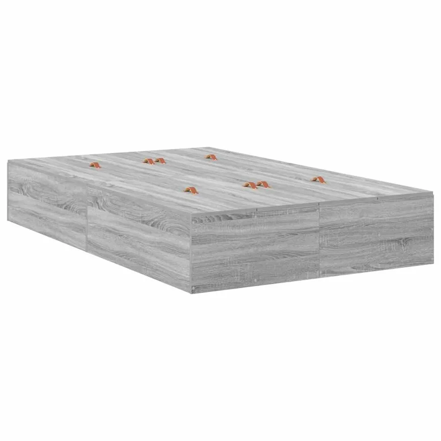 Cadre de lit avec rangement Gris Sonoma 120 x 190 cm - 5