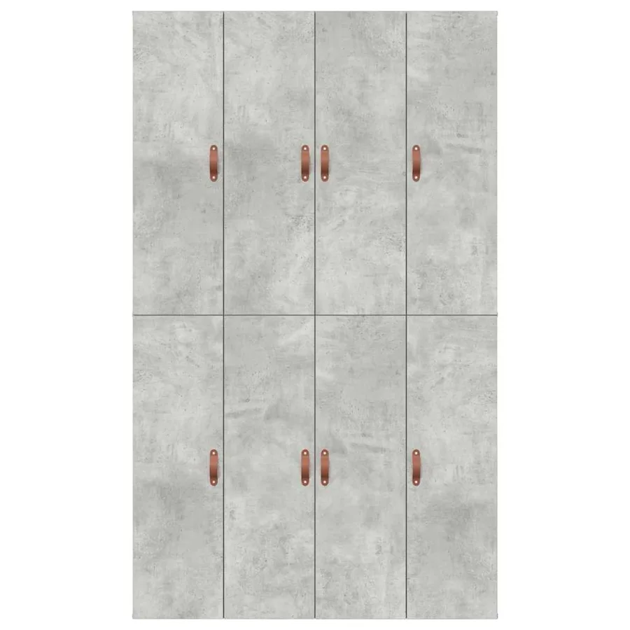 Cadre de lit avec rangement Gris béton 120 x 190 cm - 9