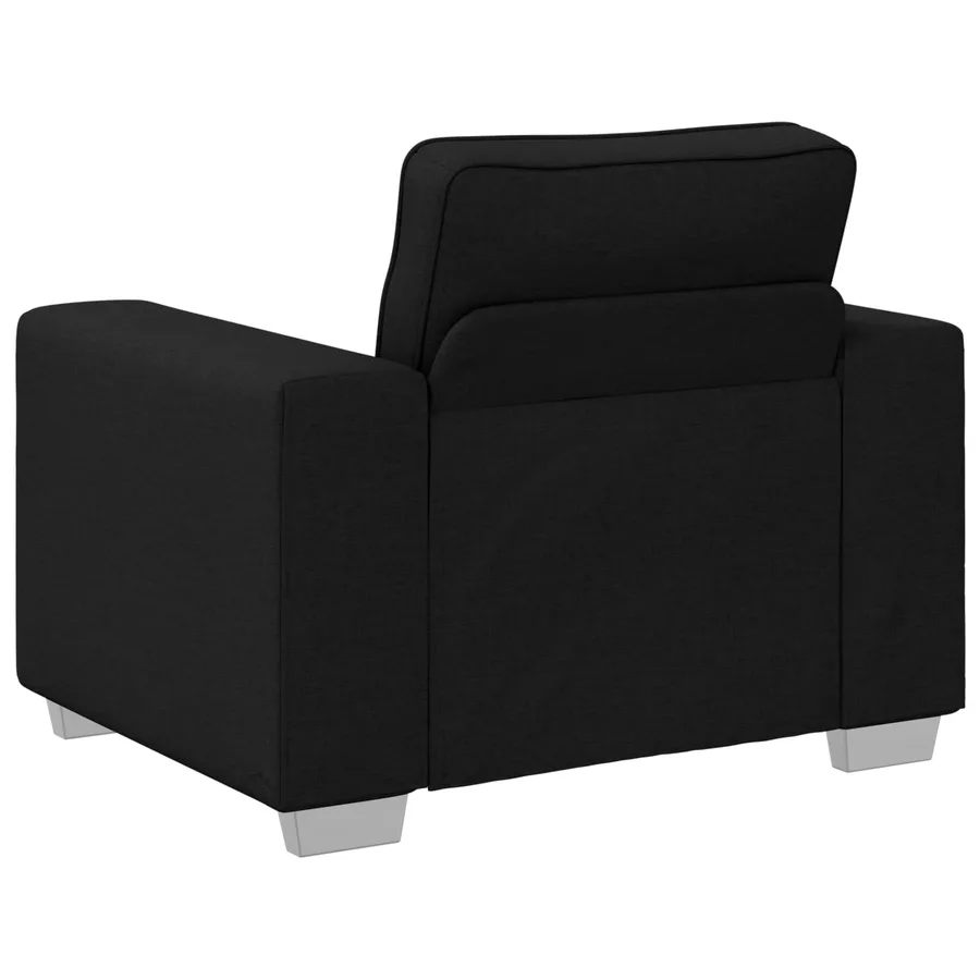 Fauteuil Noir 100 cm tissu - 5