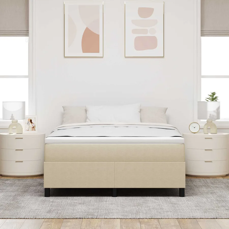 Cadre de lit plateforme Vert gris 160 x 200 cm - 3