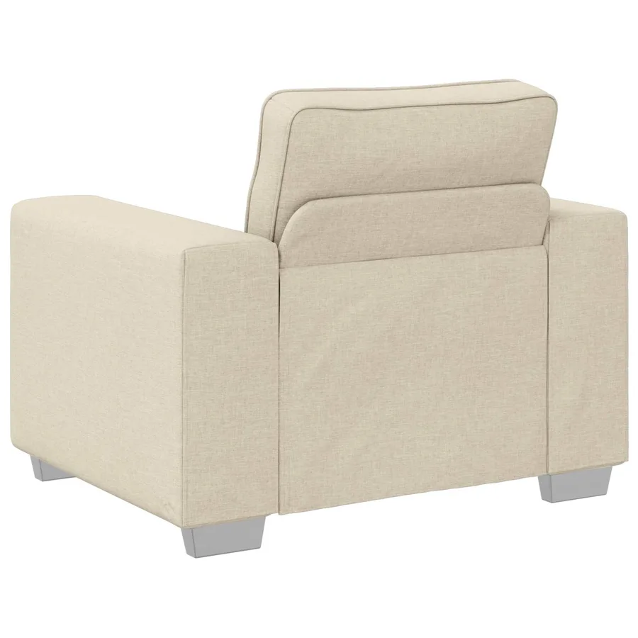 Canapé 2 pcs Beige 219 x 80 x 82 cm Tissu en lin mélangé - 7