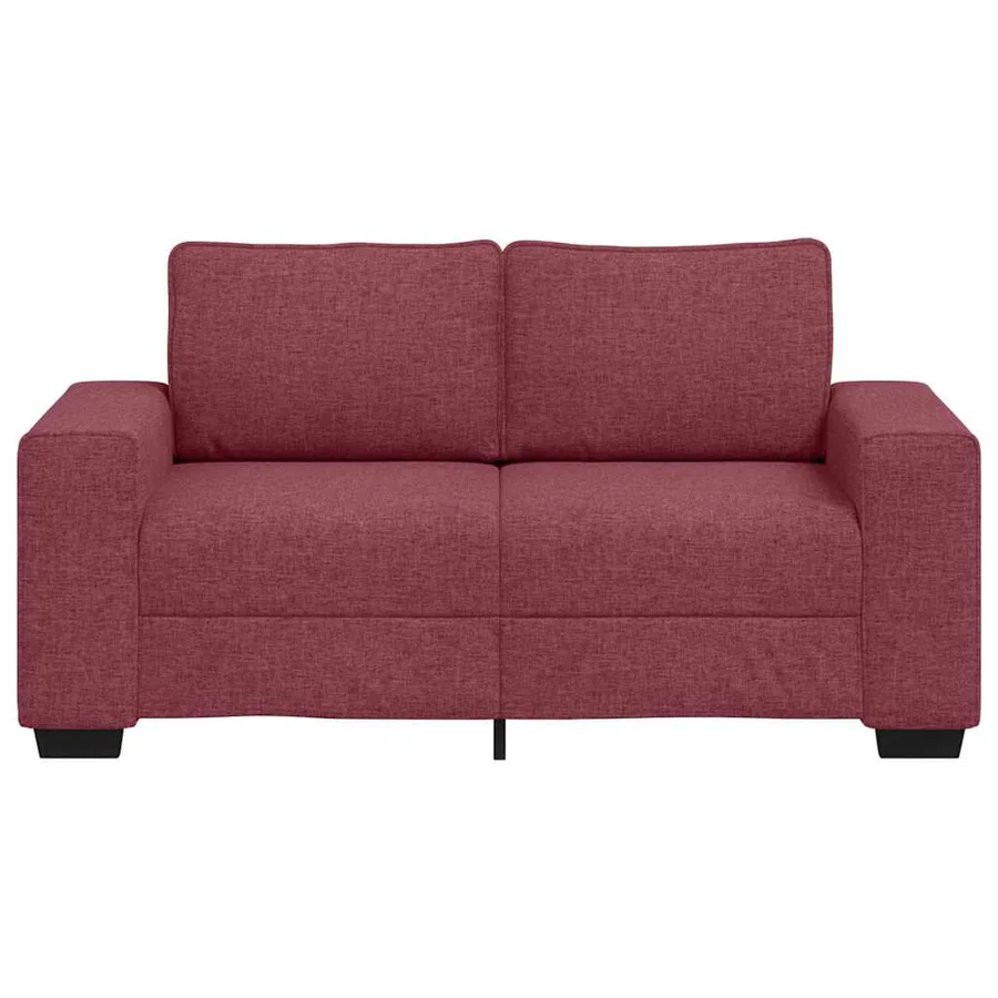 Canapé 2 places rouge vin 160x77x82 cm en tissu - 4