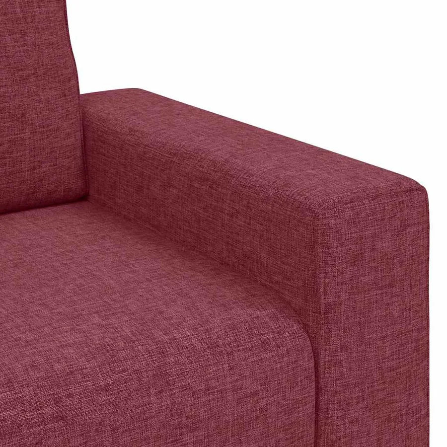 Canapé 2 places rouge vin 160x77x82 cm en tissu - 7