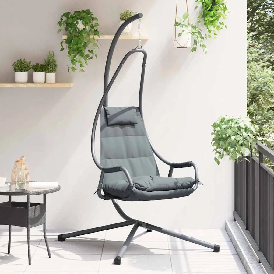 Chaise suspendue Anthracite 94 x 107 x 196,5 cm Acier
