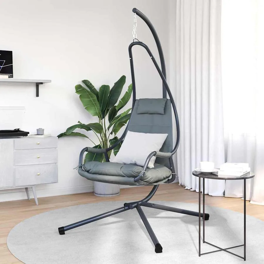 Chaise suspendue Anthracite 94 x 107 x 196,5 cm Acier - 3