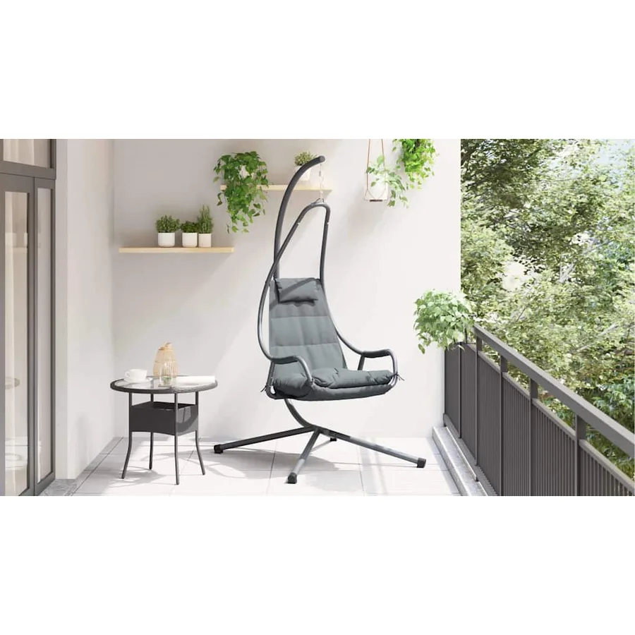 Chaise suspendue Anthracite 94 x 107 x 196,5 cm Acier - 4