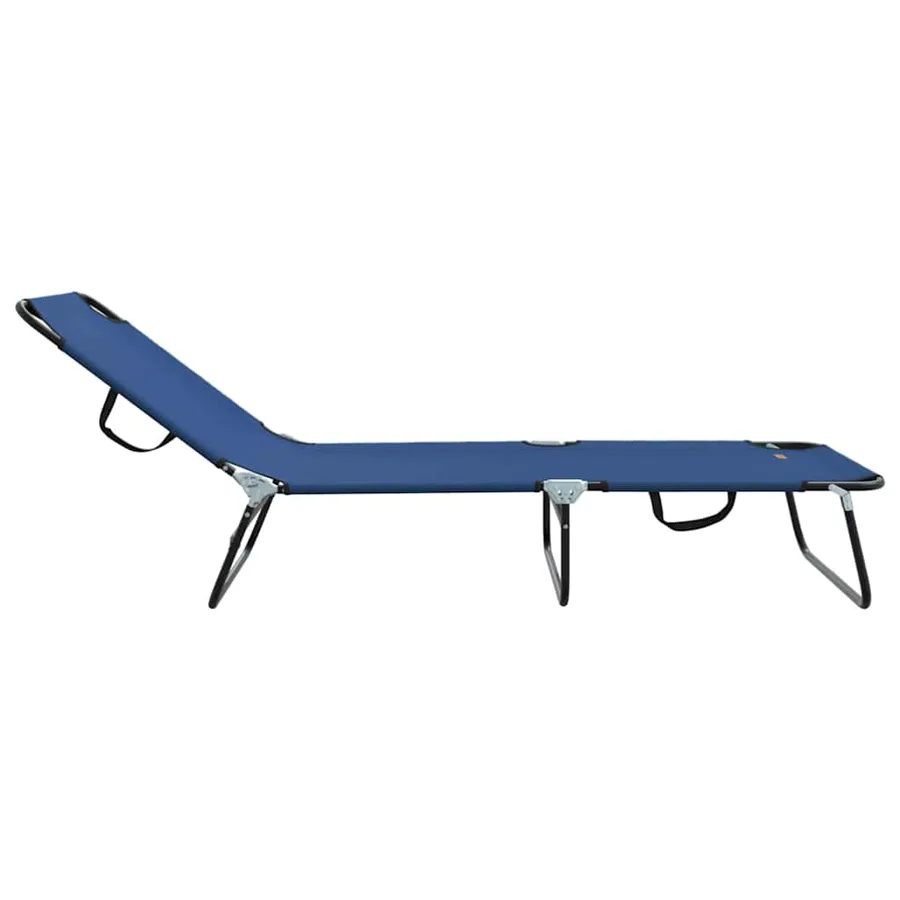 Chaise longue pliante Noir 188 x 57 x 86,5 cm Polyester - 16