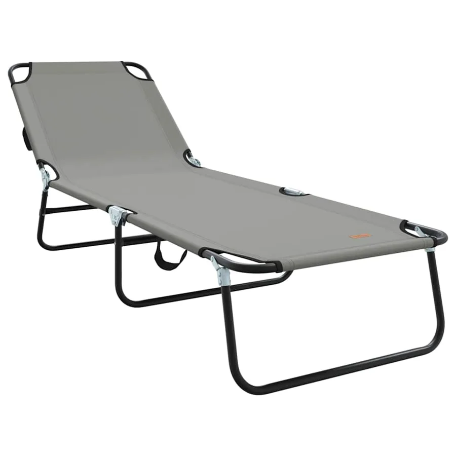Chaise longue pliante Noir 188 x 57 x 86,5 cm Polyester - 26