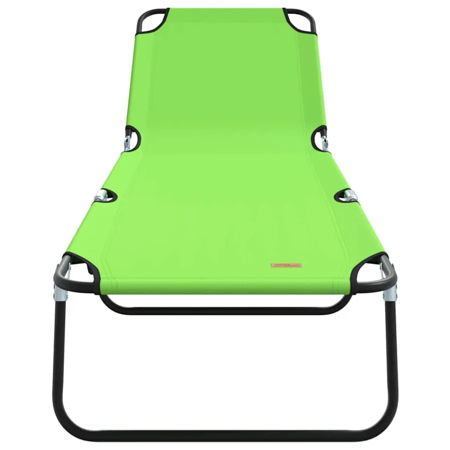 Chaise longue pliante Noir 188 x 57 x 86,5 cm Polyester - 62