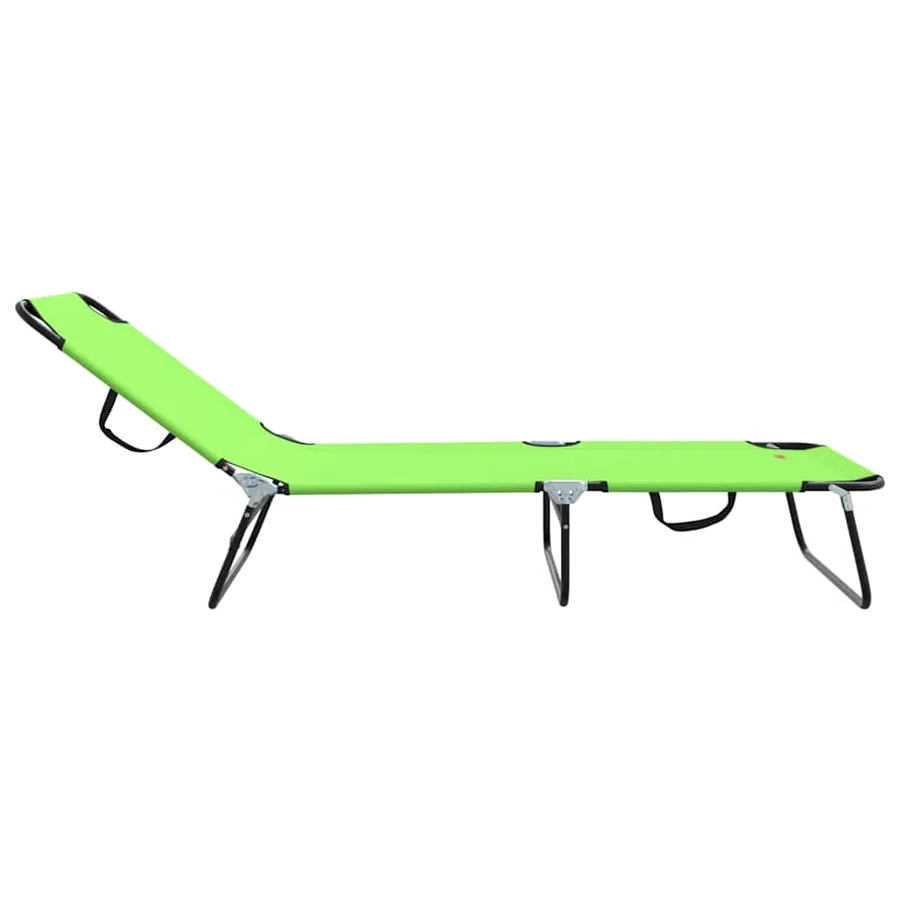 Chaise longue pliante Noir 188 x 57 x 86,5 cm Polyester - 63