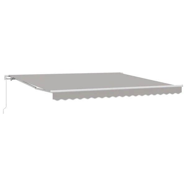 Auvent rétractable Gris clair 400 × 300 cm