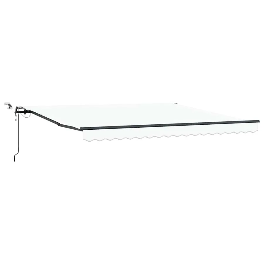 Auvent rétractable Blanc 400 × 300 cm Polyester - 2
