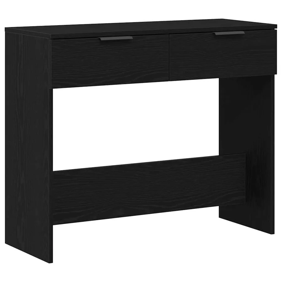 Table console Chêne noir 30 x 36 x 75 cm Bois d'ingénierie - 2