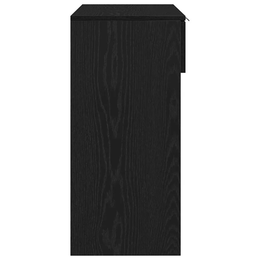 Table console Chêne noir 30 x 36 x 75 cm Bois d'ingénierie - 7