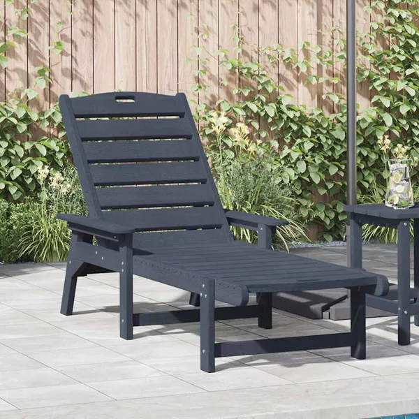 Transat Bleu marine 195,5 x 53 x 98,5 cm HDPE