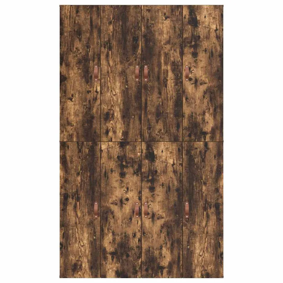 Cadre de lit avec rangement Chêne fumé 120 x 200 cm - 9