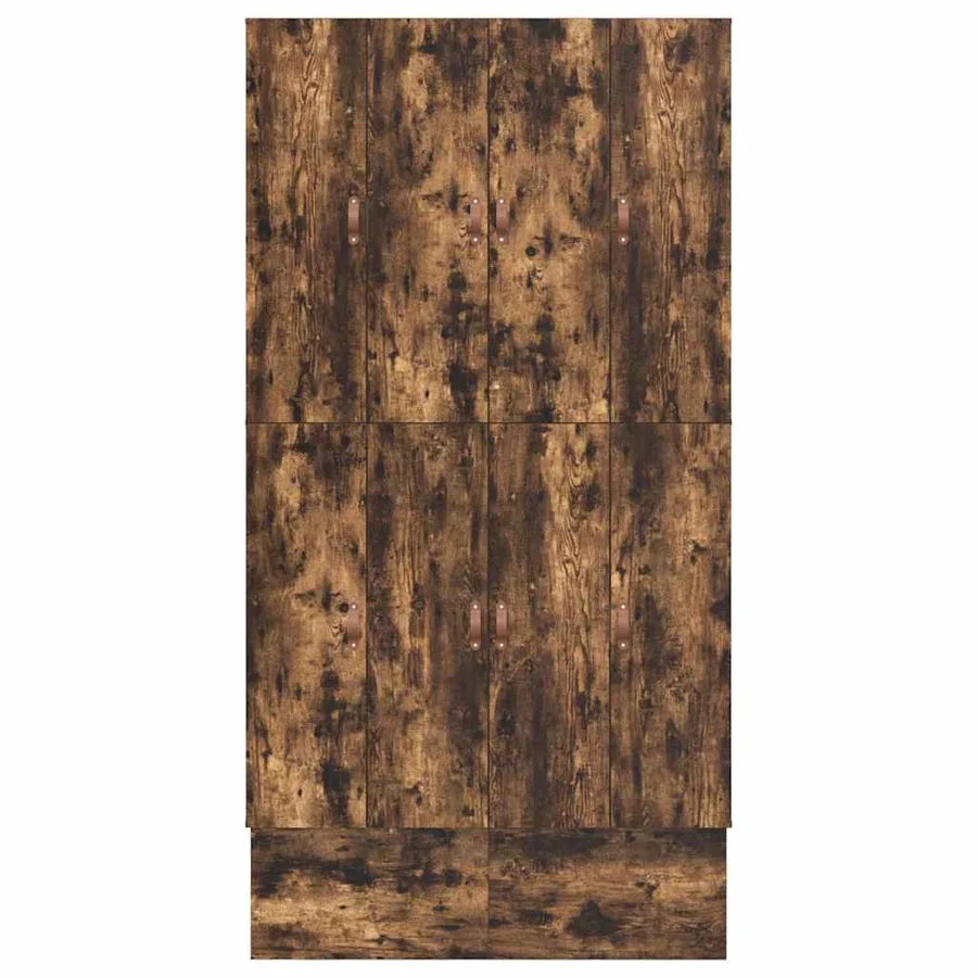 Cadre de lit avec rangement Chêne fumé 120 cm Bois d'ingénierie - 10
