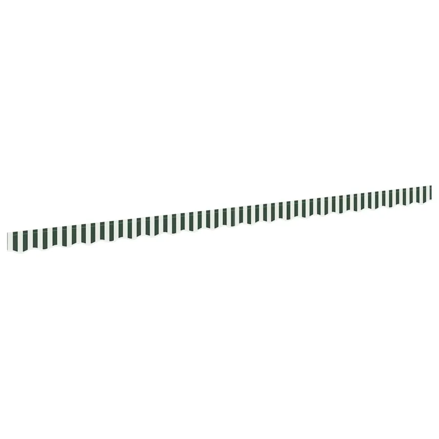 Remplacement de lambrequin Vert et blanc 480 x 20 cm Polyester - 2