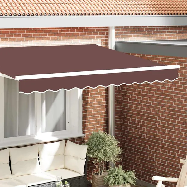 Remplacement de lambrequin Rayure Marron 2,5 m Polyester