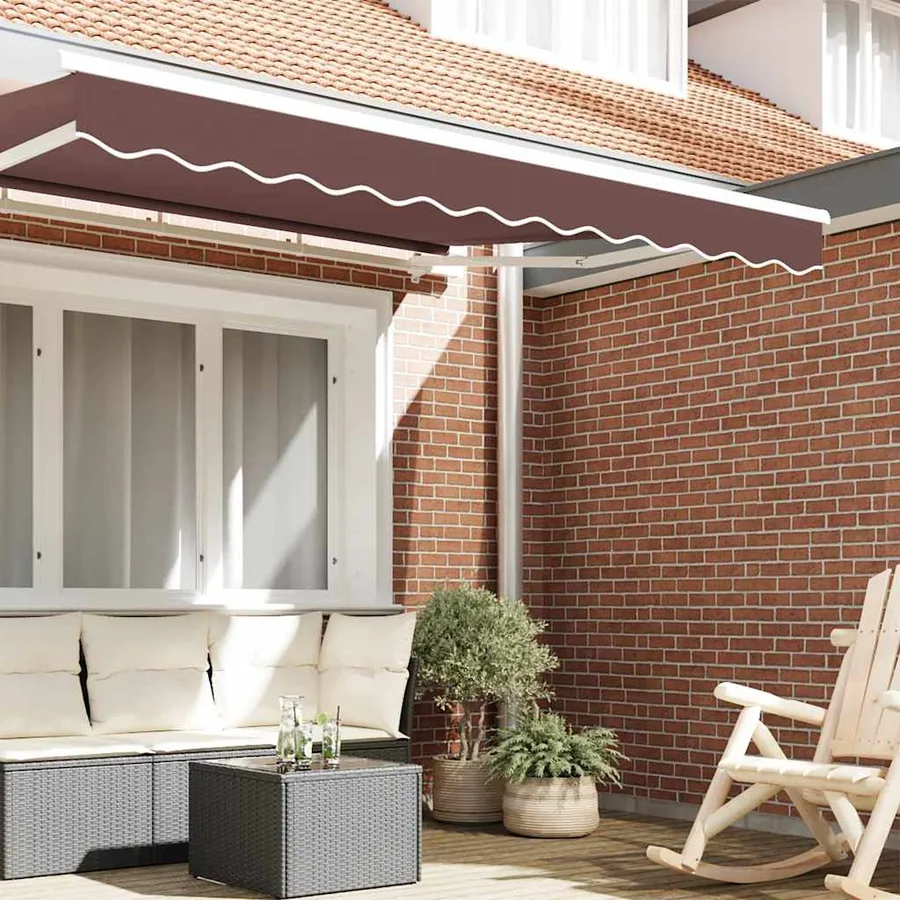 Remplacement de lambrequin Rayure Marron 2,5 m Polyester - 3