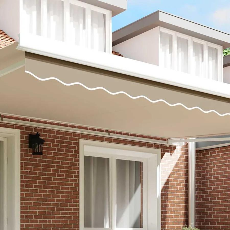 Remplacement de lambrequin Beige 480 x 20 cm Polyester - 3