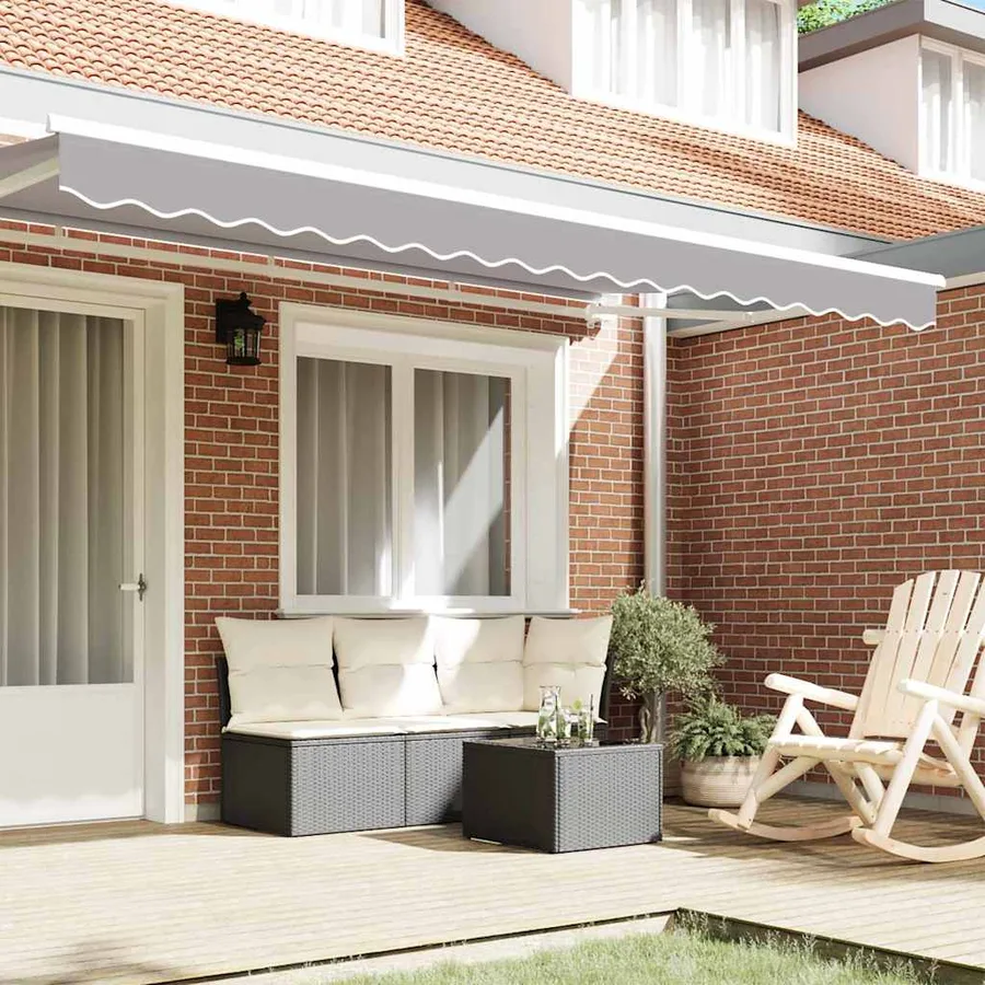 Remplacement de lambrequin Gris clair 4 m Polyester - 3