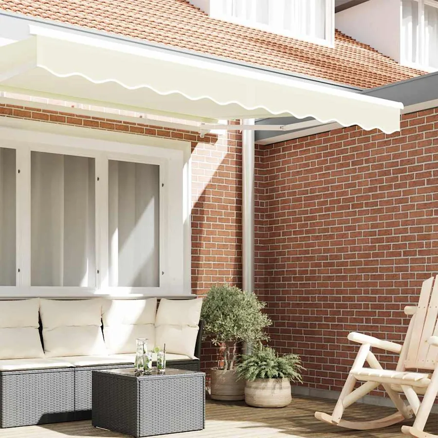 Remplacement de lambrequin Rayure Crème 2,5 m Polyester - 3