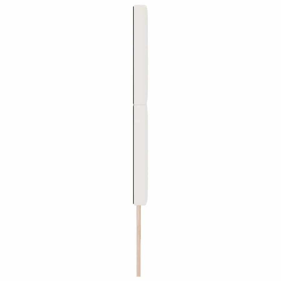Tête de lit Crème 200 cm Tissu en velours côtelé - 5