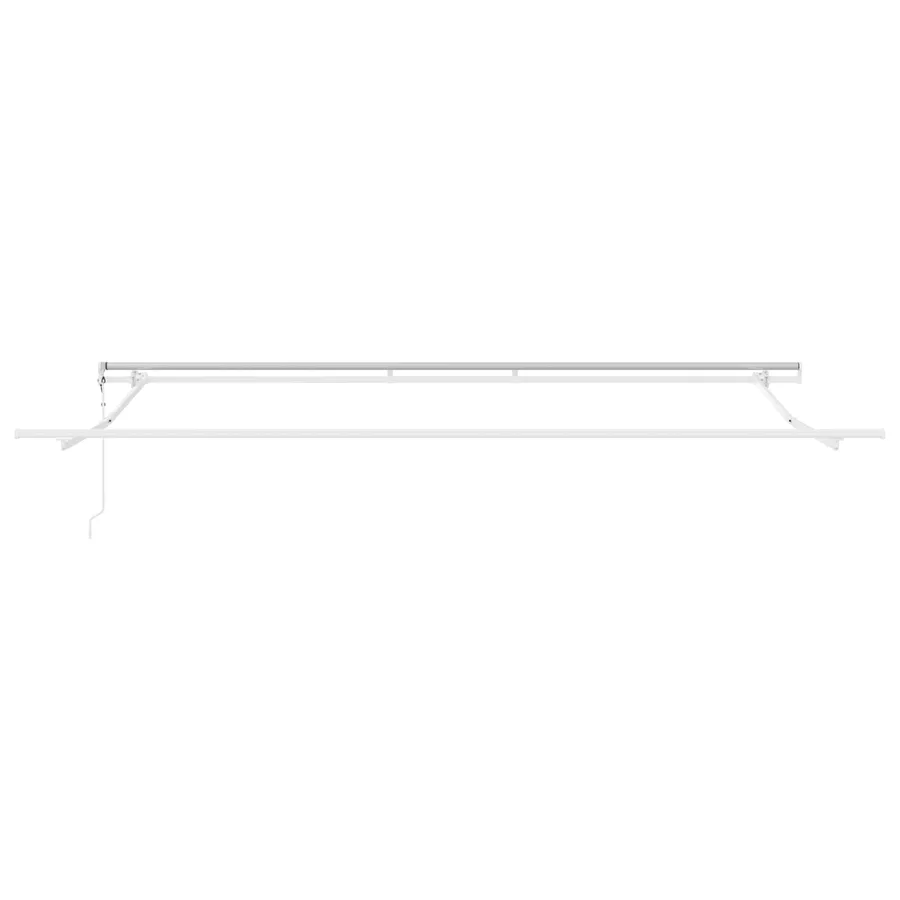 Auvent rétractable Vert et blanc 400 × 300 cm - 2