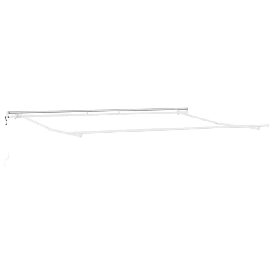 Auvent rétractable Vert et blanc 500 × 300 cm - 4