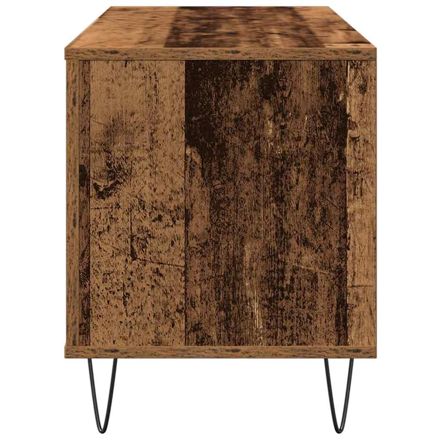 Meuble à vinyles Bois ancien 100 x 38 x 48 cm Bois d'ingénierie - 6