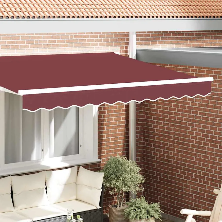 Remplacement de lambrequin Rayures Bourgogne 2,5 m Polyester