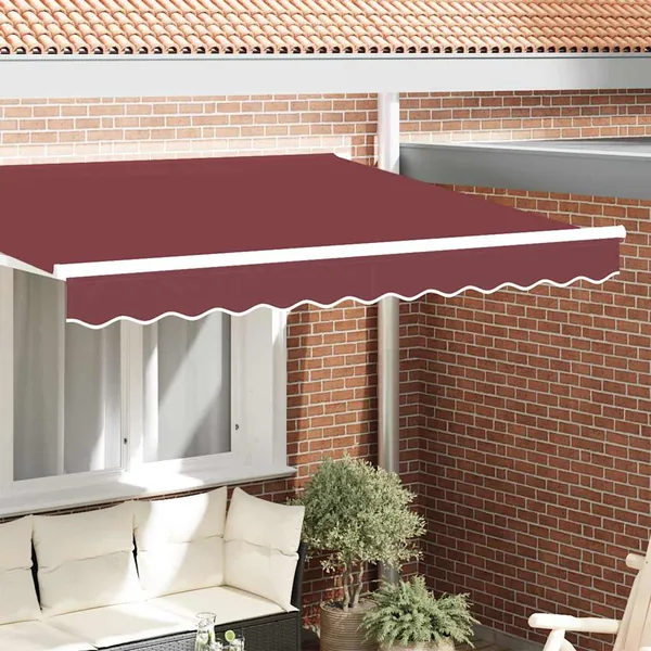 Remplacement de lambrequin Rayures Bourgogne 2,5 m Polyester