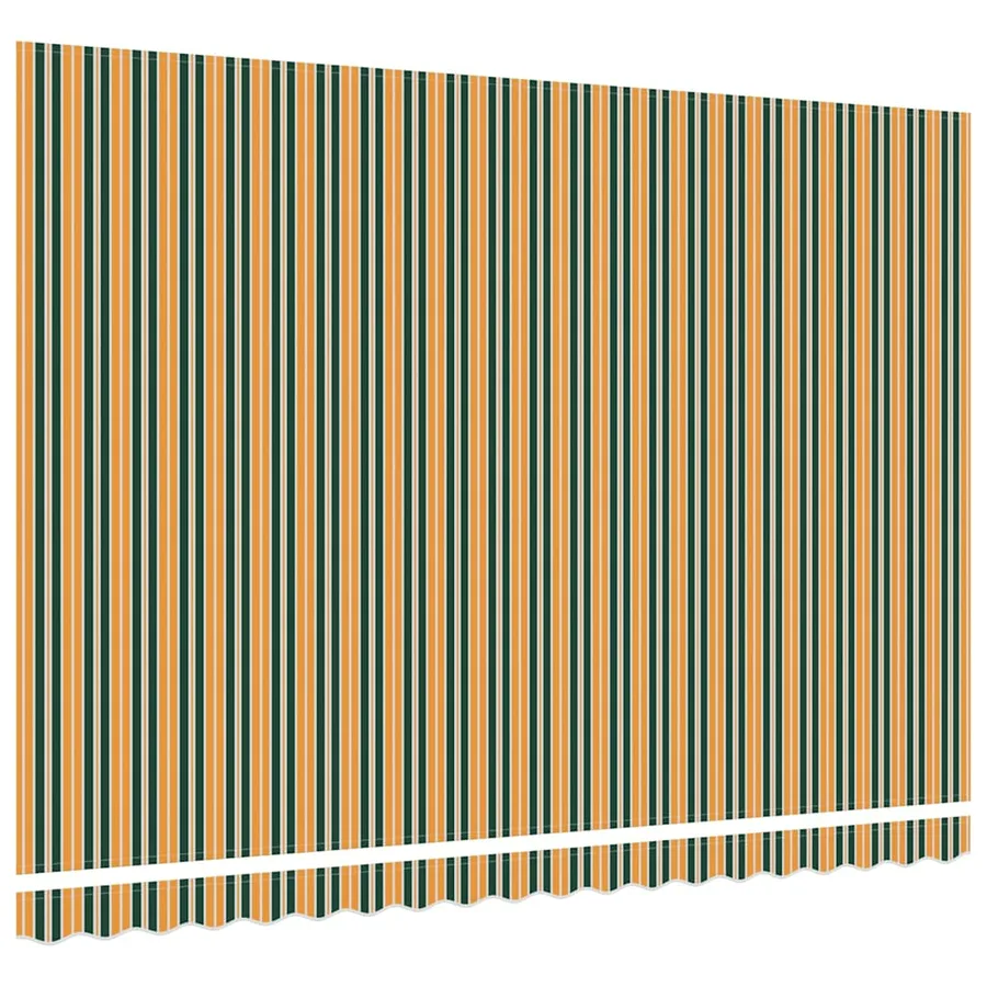 Toile de rechange pour auvent Vert et jaune 4,5 × 3 m Polyester - 4