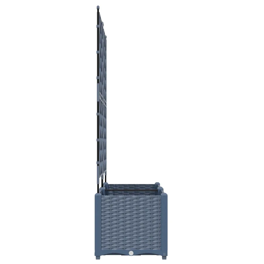 Cache-pot de jardin 2 pc Gris 80 x 40 x 143 cm PP - 5