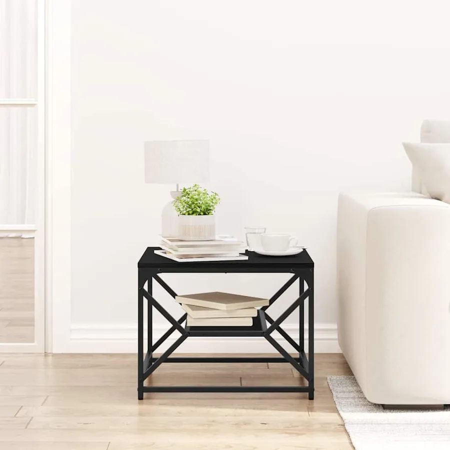 Table basse Chêne noir 51 x 50 x 40 cm - 4