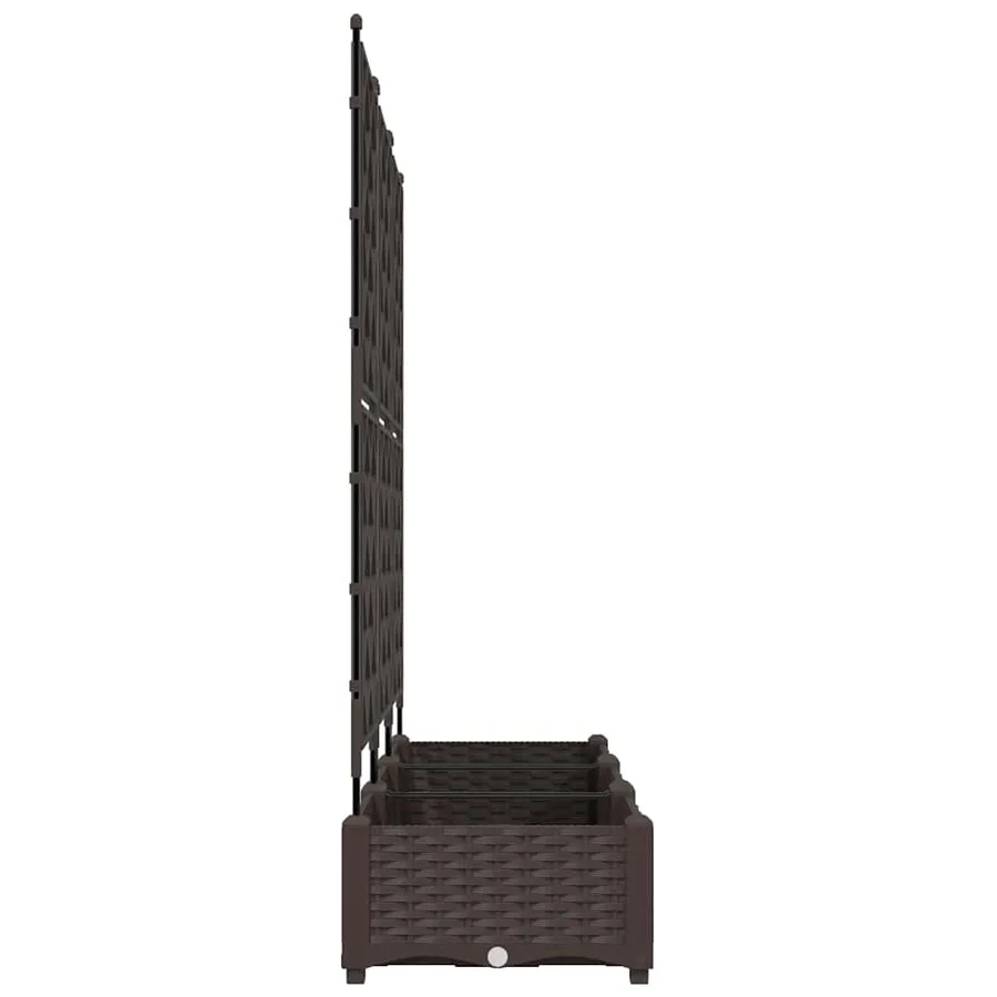 Cache-pot de jardin 3 pc Marron 120 x 40 x 125,5 cm PP - 6