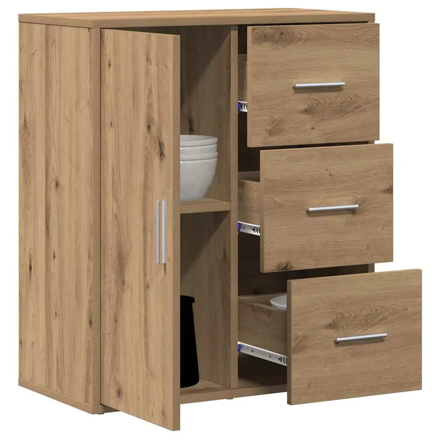 Buffet Chêne artisanal 60 x 31 x 70 cm Bois d'ingénierie - 3