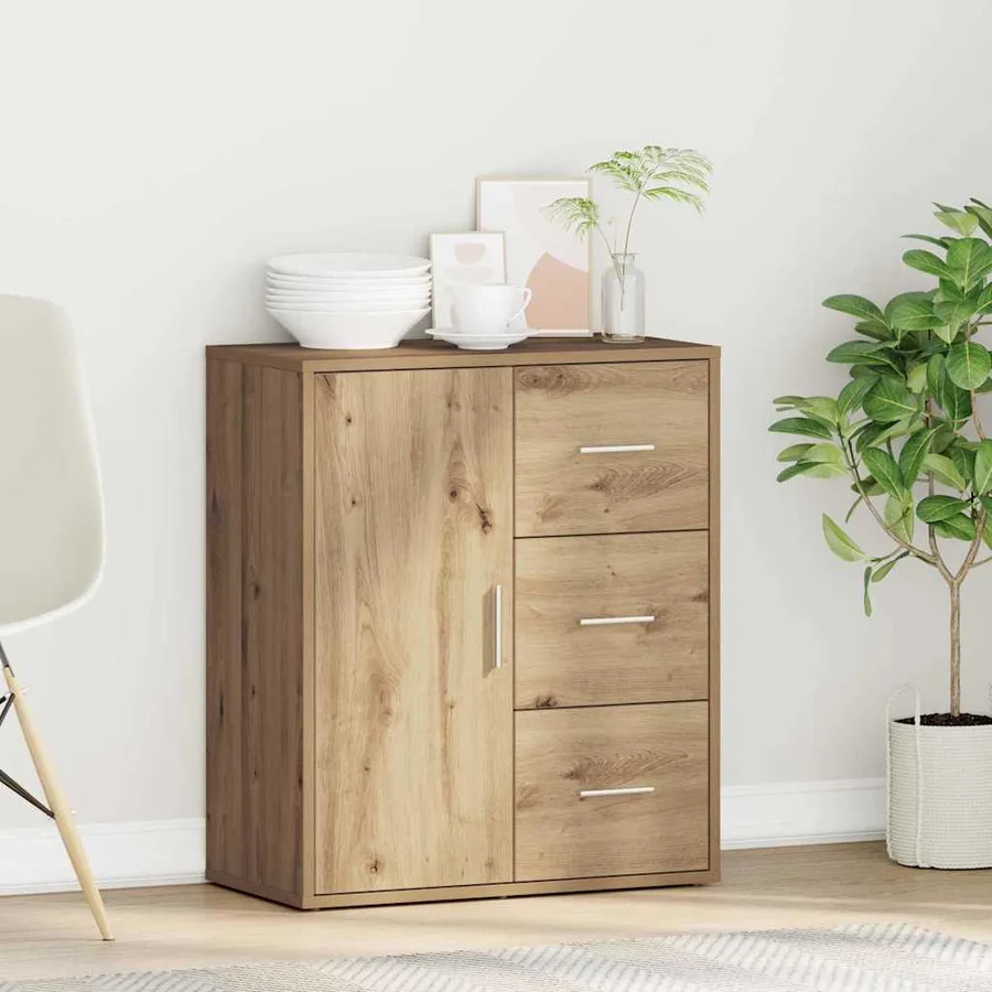 Buffet Chêne artisanal 60 x 31 x 70 cm Bois d'ingénierie - 4