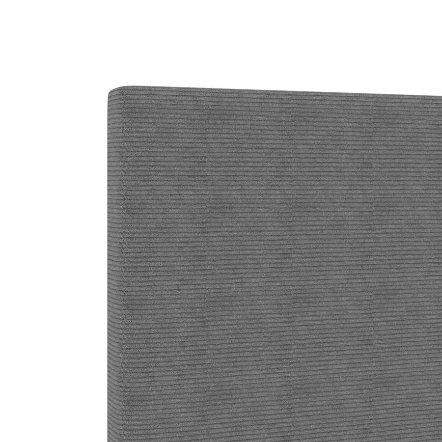 Tête de lit Gris clair 80 cm Tissu en velours côtelé - 7