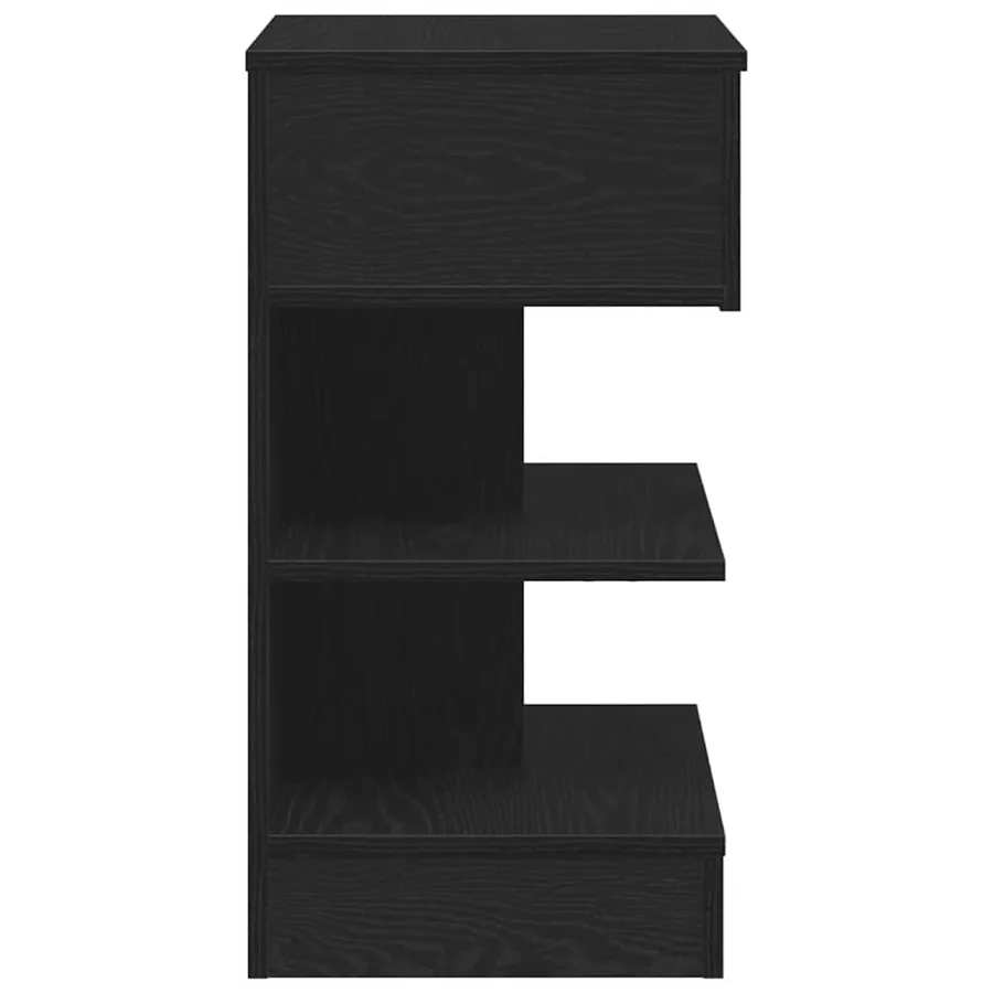 Cabinet de chevet Chêne noir 40 x 35 x 65 cm Bois d'ingénierie - 7