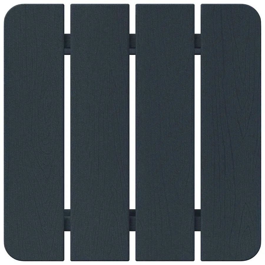 Chaise de jardin 3 pcs Bleu marine Polyéthylène - 7