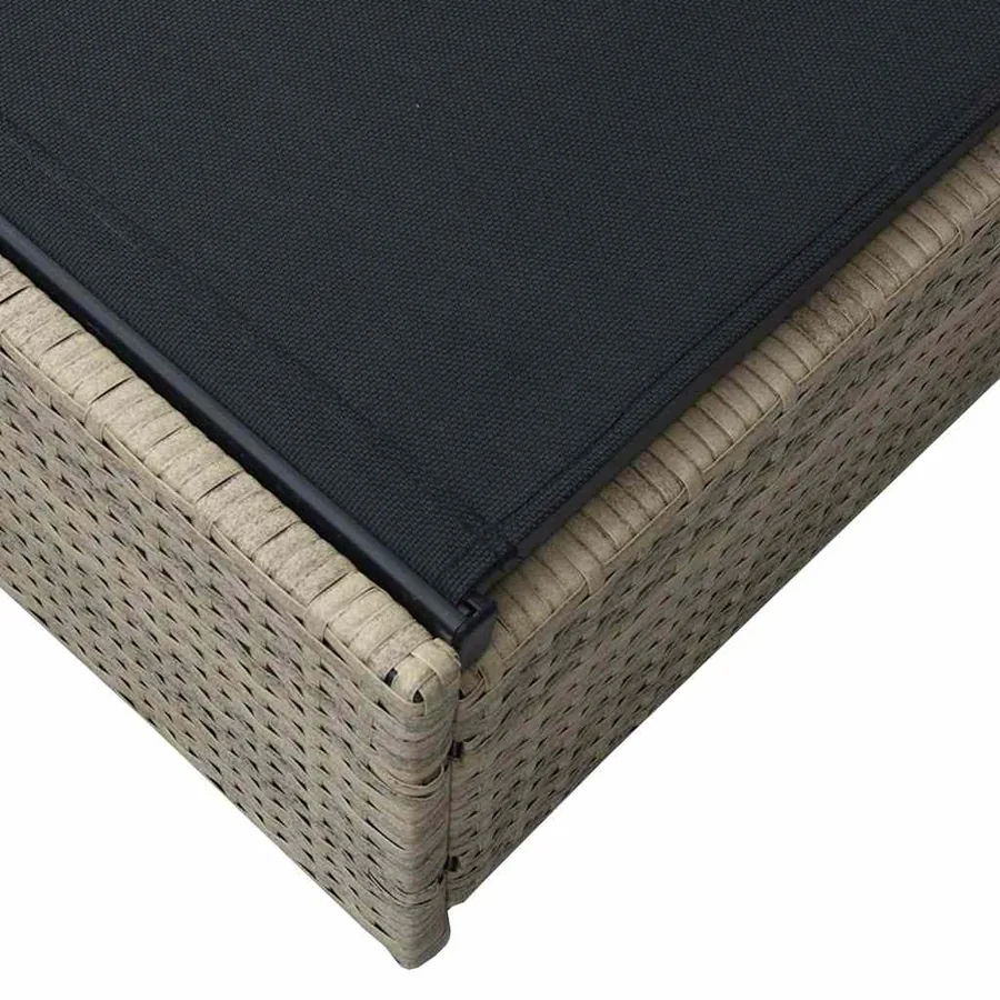 Transat Gris 200,5 x 70 x 75 cm polyrotin - 11
