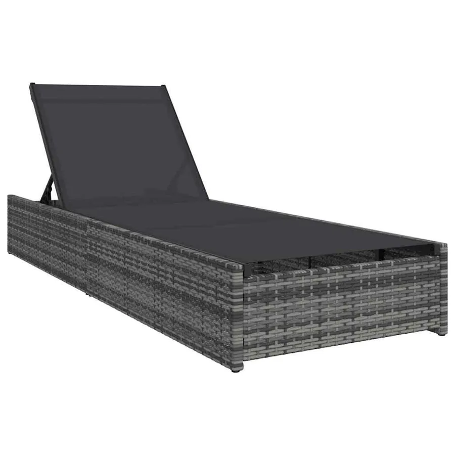 Transat Gris 200,5 x 70 x 75 cm polyrotin - 2